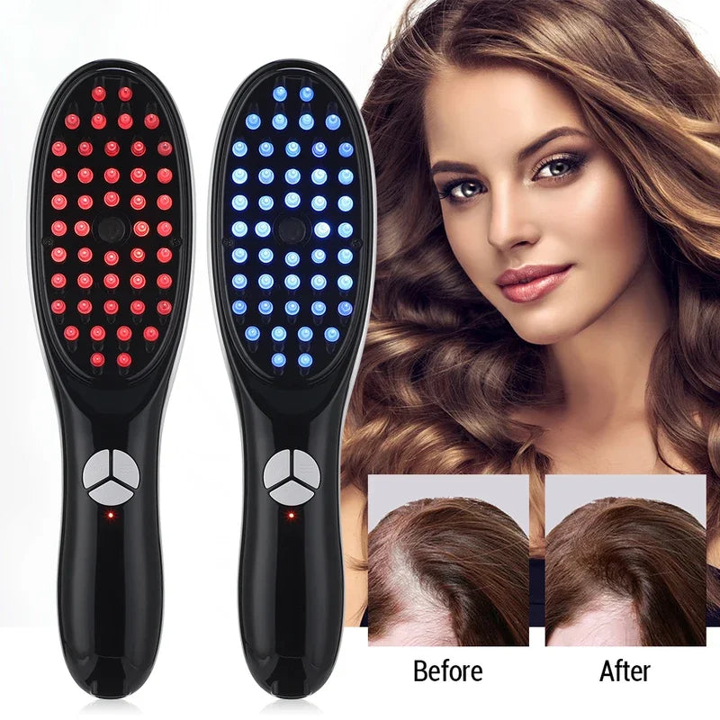 Red Light Sonic Scalp Massager Brush - Frezy Haven 