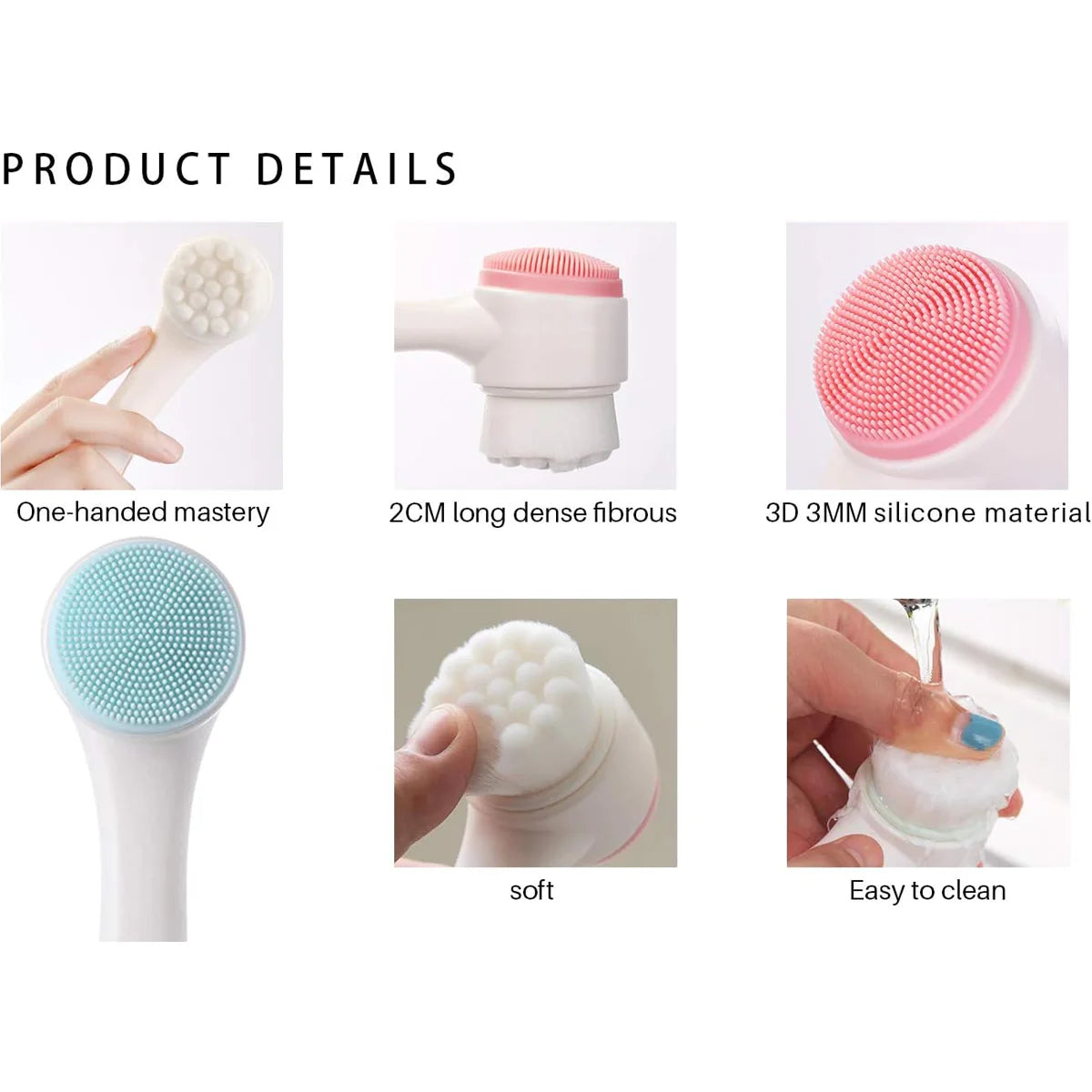 2-in-1 Facial Exfoliating Brush - Frezy Haven 