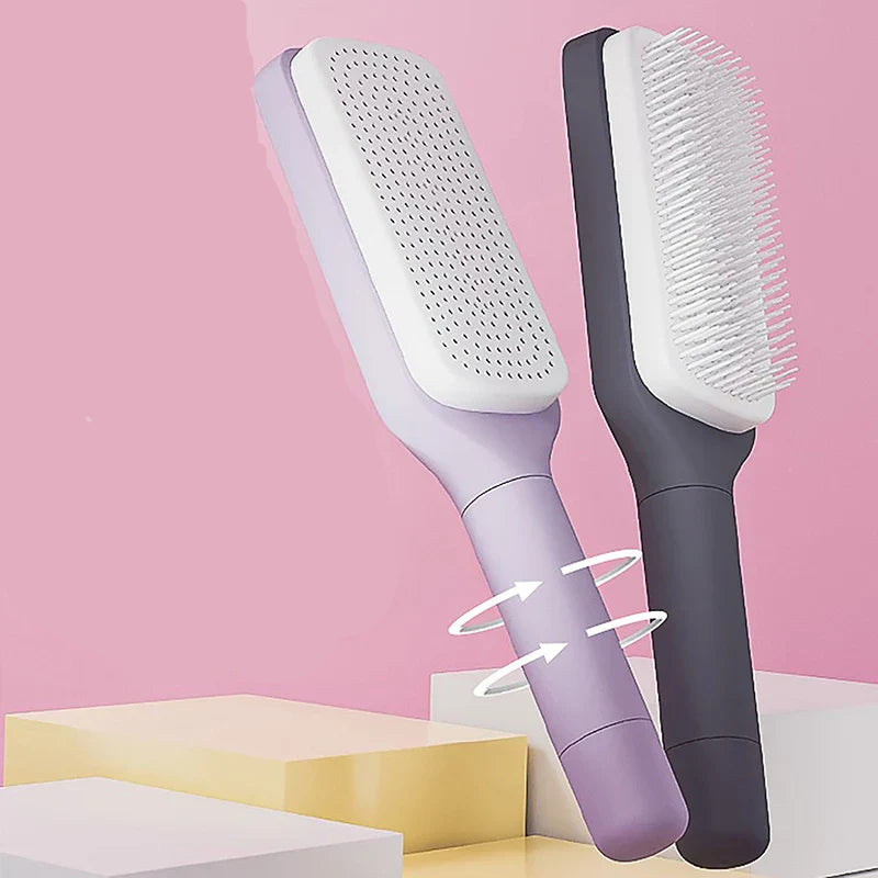 Easy Clean Retractable Hairbrush - Frezy Haven 