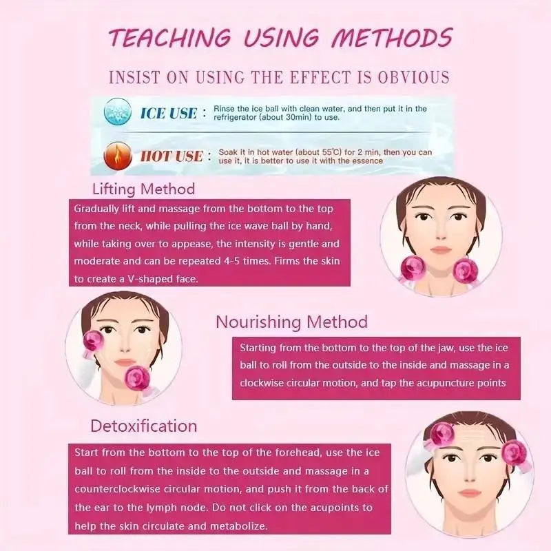 Cooling Glow Facial Roller Globes - Frezy Haven 