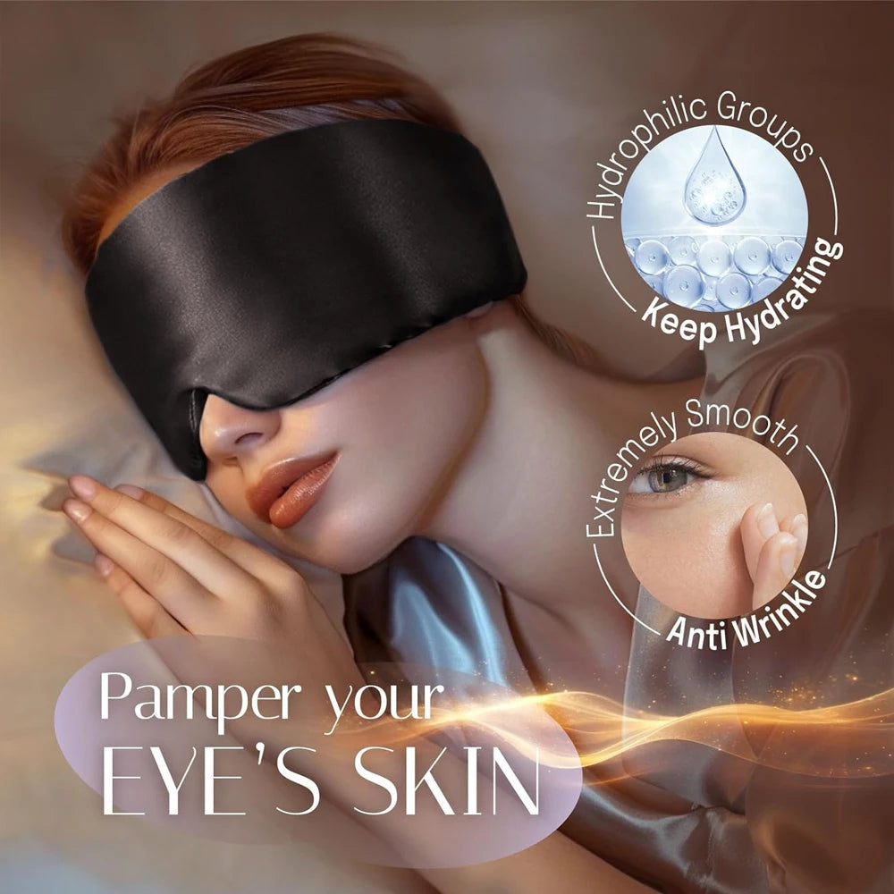 Ultra Soft Silk Eye Cover - Frezy Haven 