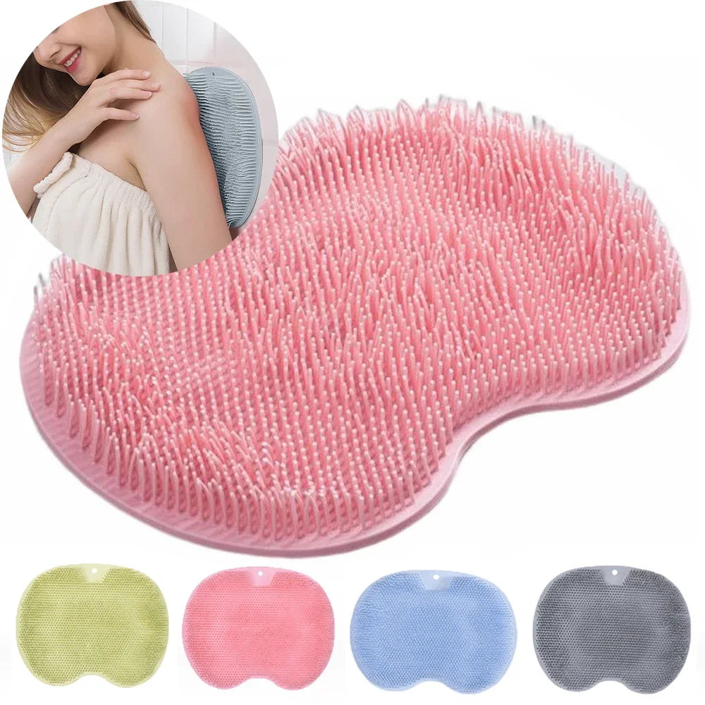 2-in-1 Silicone Shower Scrubber Mat - Frezy Haven 