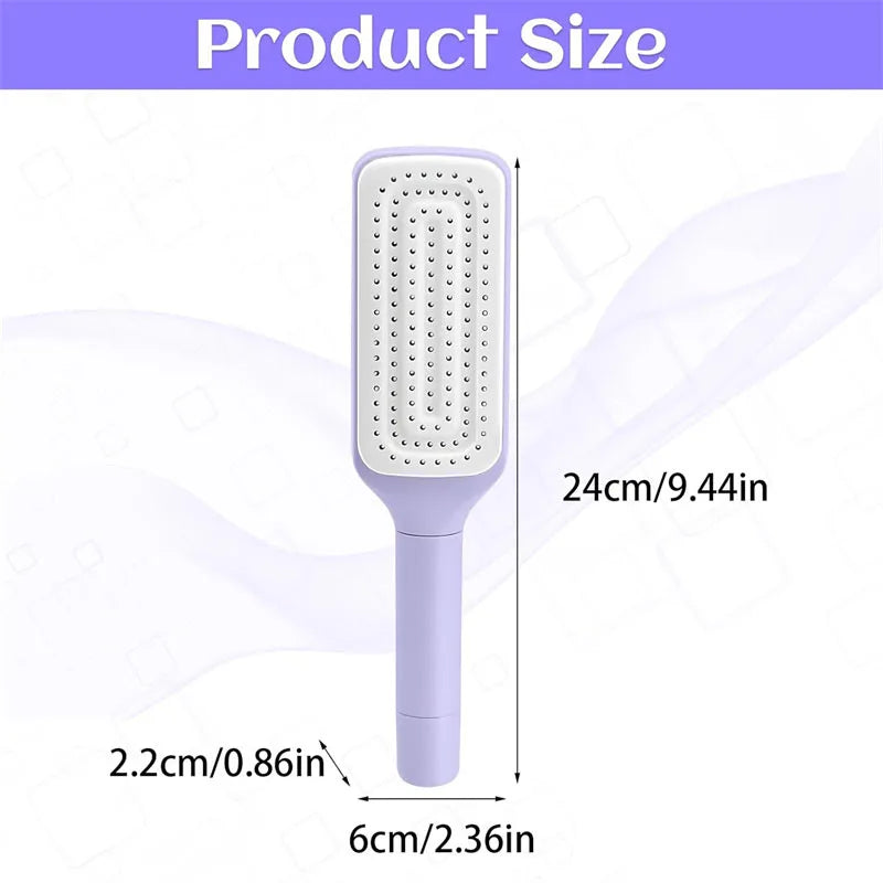 Easy Clean Retractable Hairbrush - Frezy Haven 