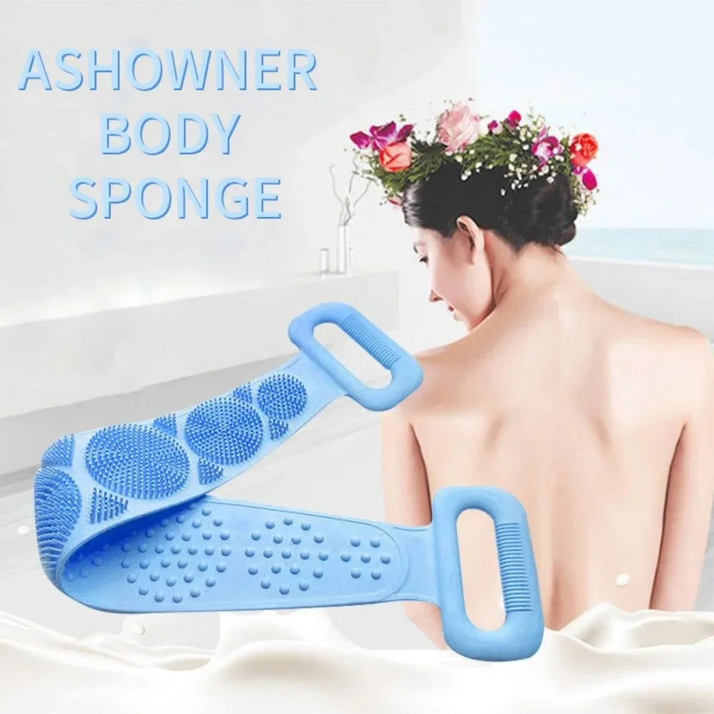Long Handle Silicone Bath Brush - Frezy Haven 