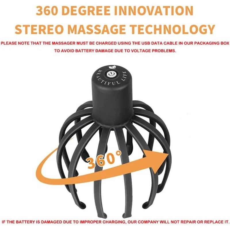 Full Rotation Scalp Massager - Frezy Haven 