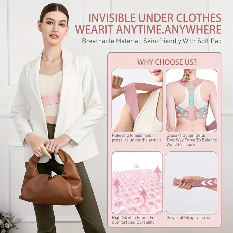 Breathable Adjustable Posture Corrector Belt - Frezy Haven 